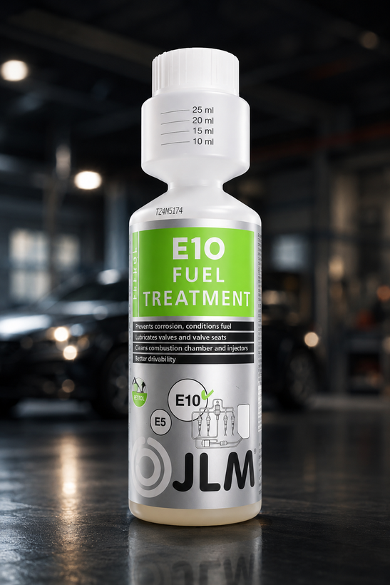 مکمل بنزین JLM E10 Fuel Treatment | محافظ سیستم سوخت خودرو منساب برای ۴ باک